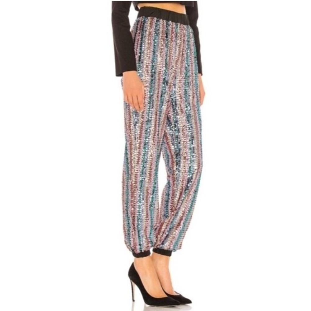 Lovers + Friends Multicolor Sequin Joggers
